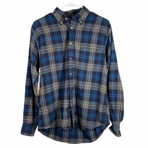 BILLS KHAKIS Blue Niantic Plaid Flannel Shirt
